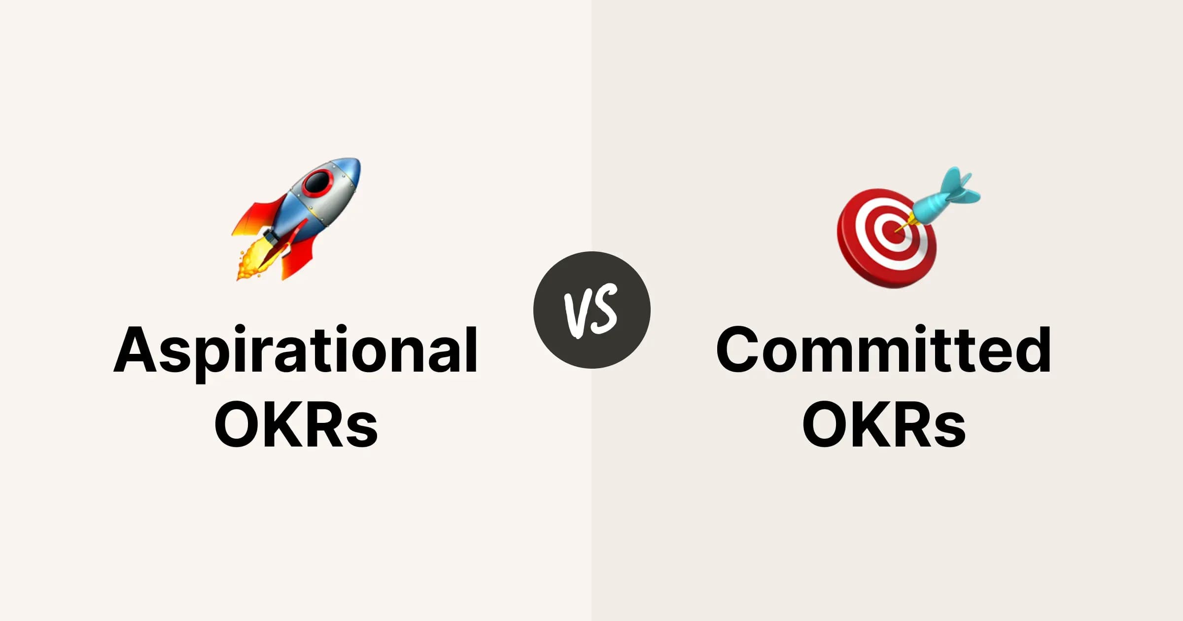 Aspirational vs Committed OKRs