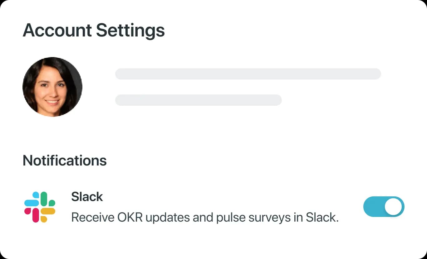 Slack Notification Settings