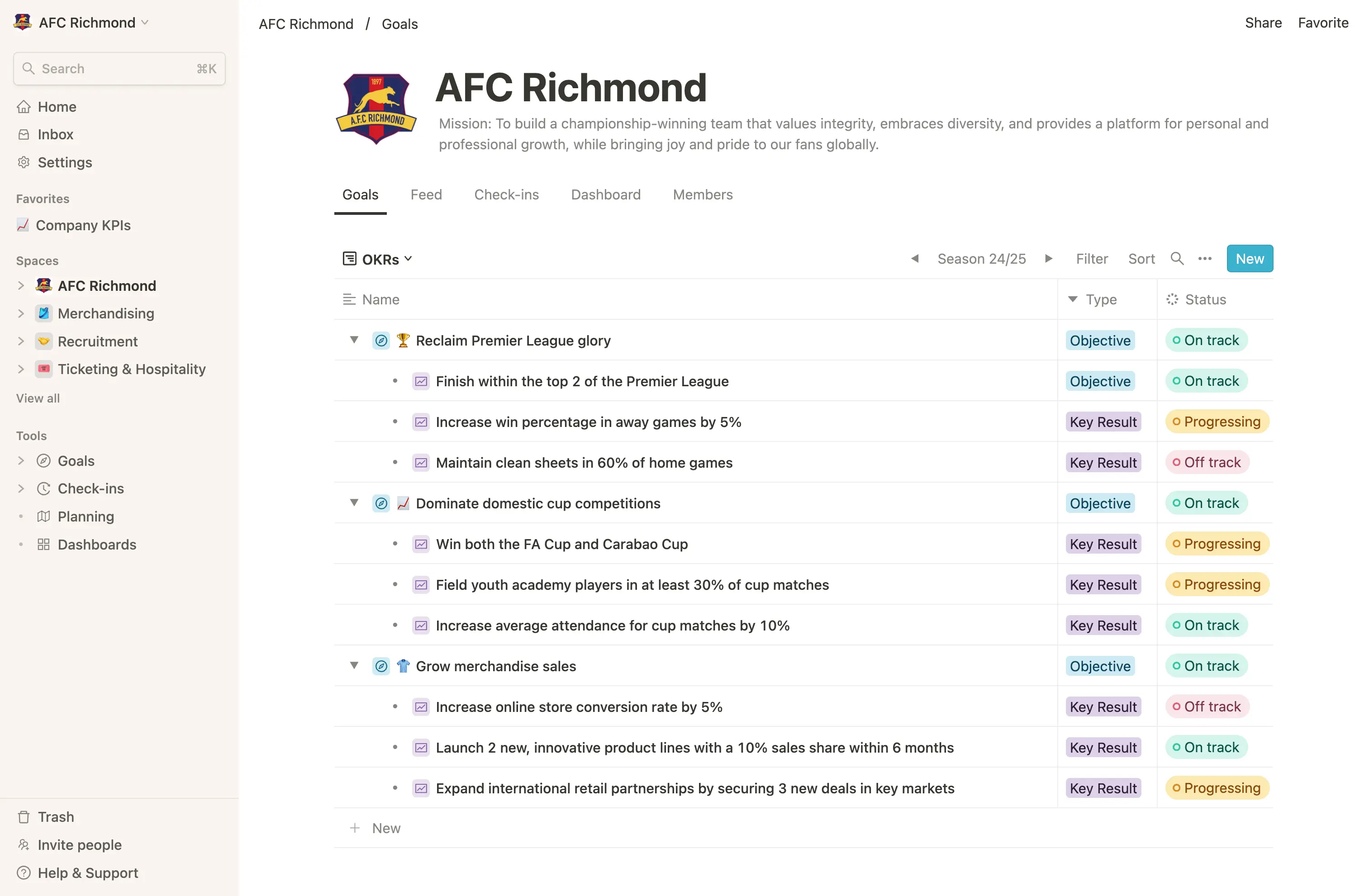 Soccer Clubs Strategy Software