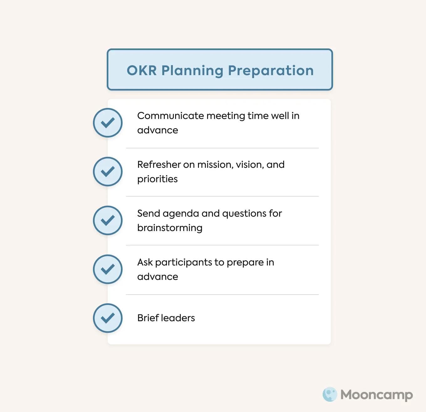 OKR Planning preparation