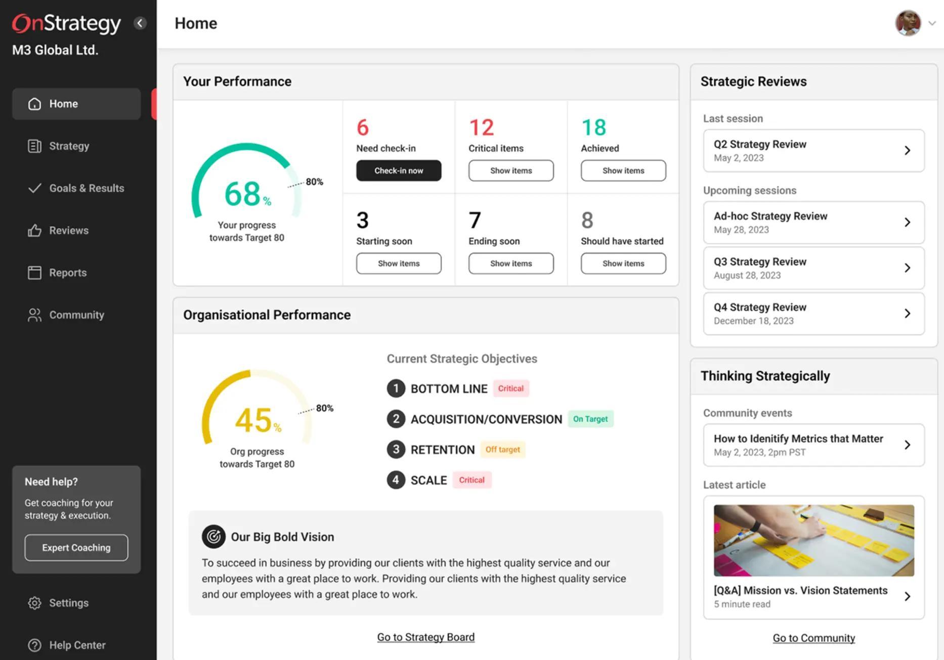 OnStrategy software