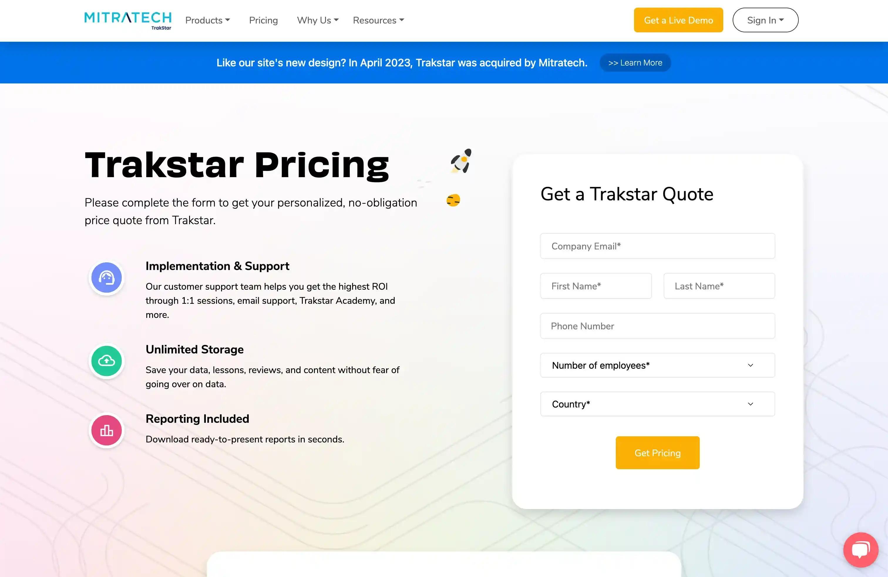 Trakstar software pricing