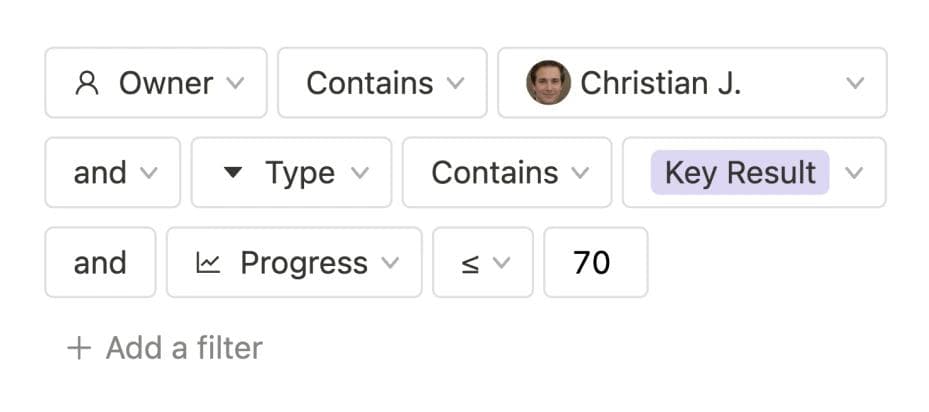 Customizable task management software for OKRs