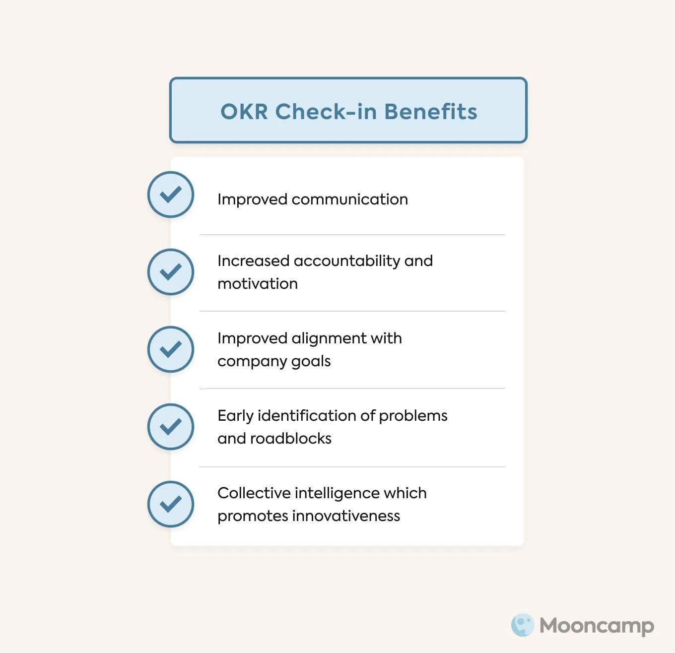 OKR Check-in benefits