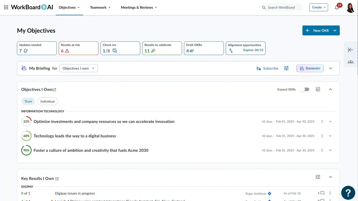 Workboard 27 Best OKR Software in 2026: My Honest Review