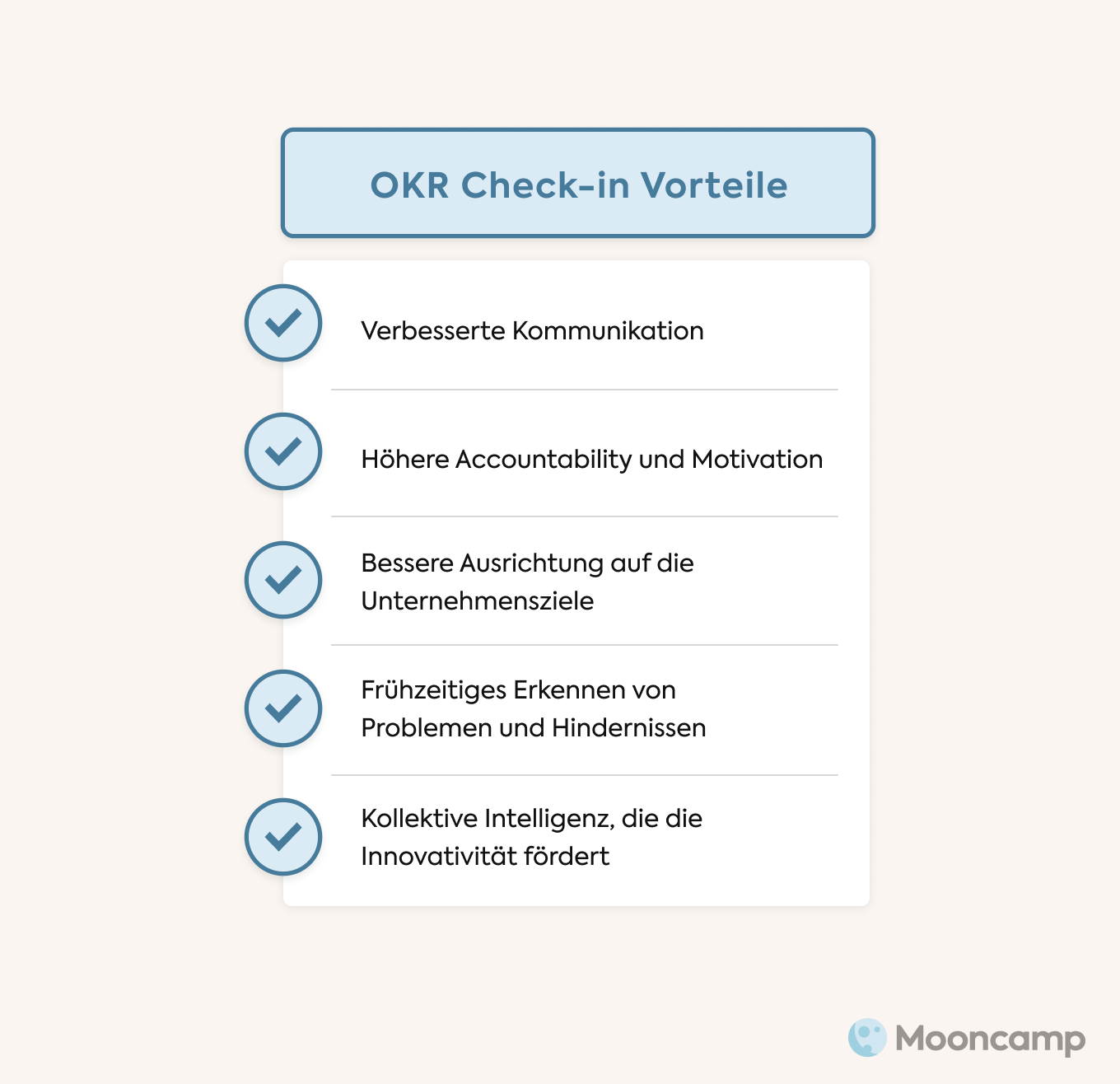 OKR Check-in Vorteile