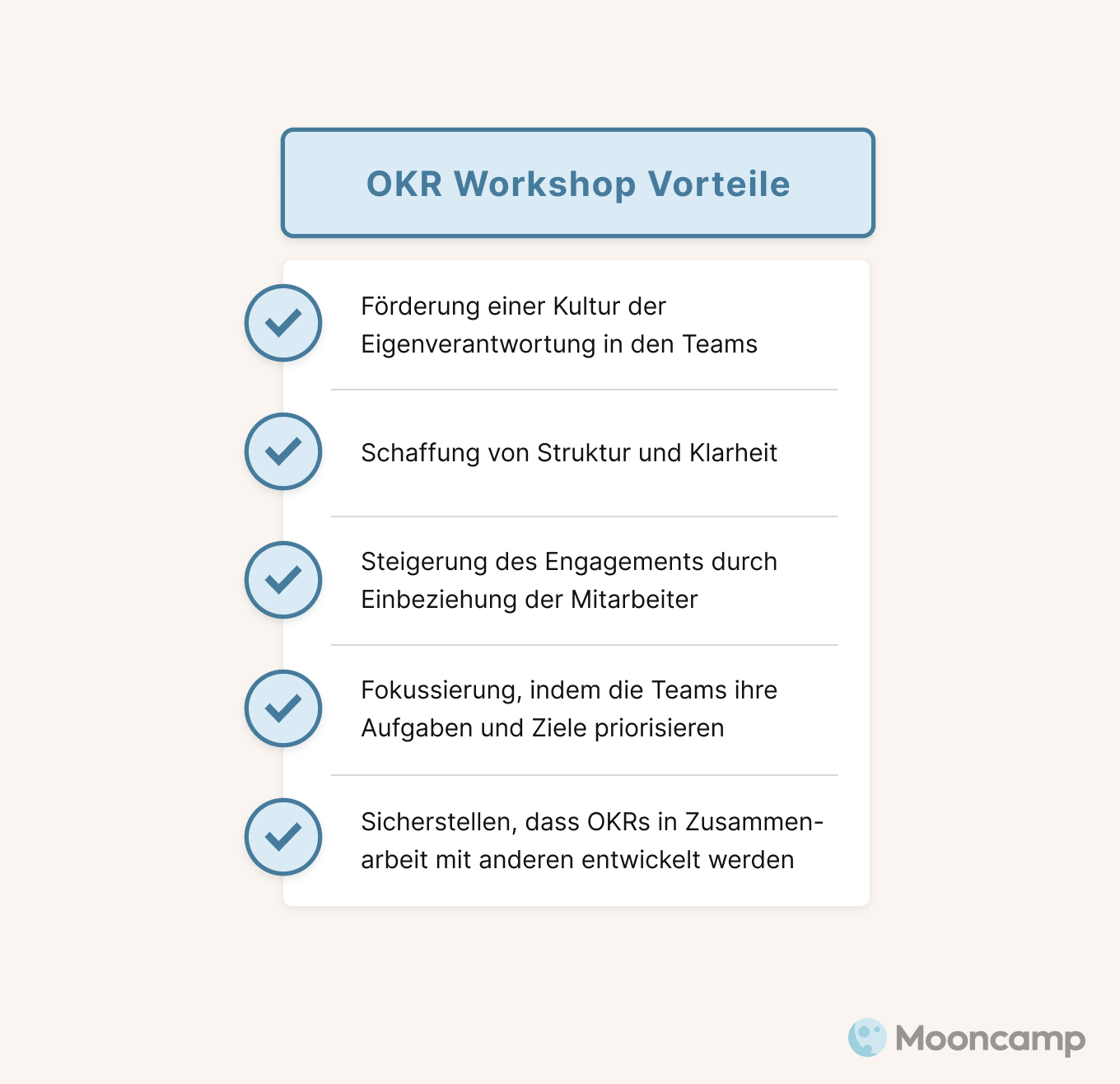 OKR Workshop Vorteile