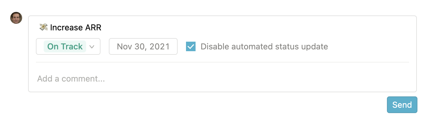 Disable automated status updates