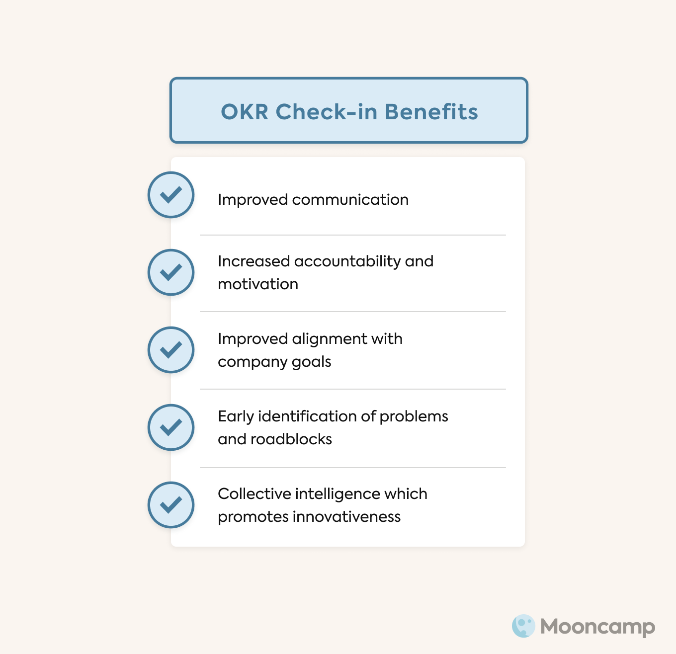 OKR Check-in benefits