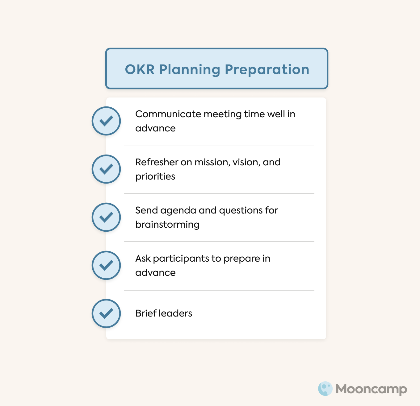 OKR Planning preparation